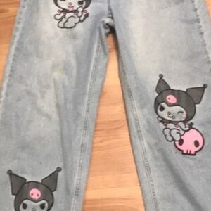 Kuromi straight leg jeans size 7